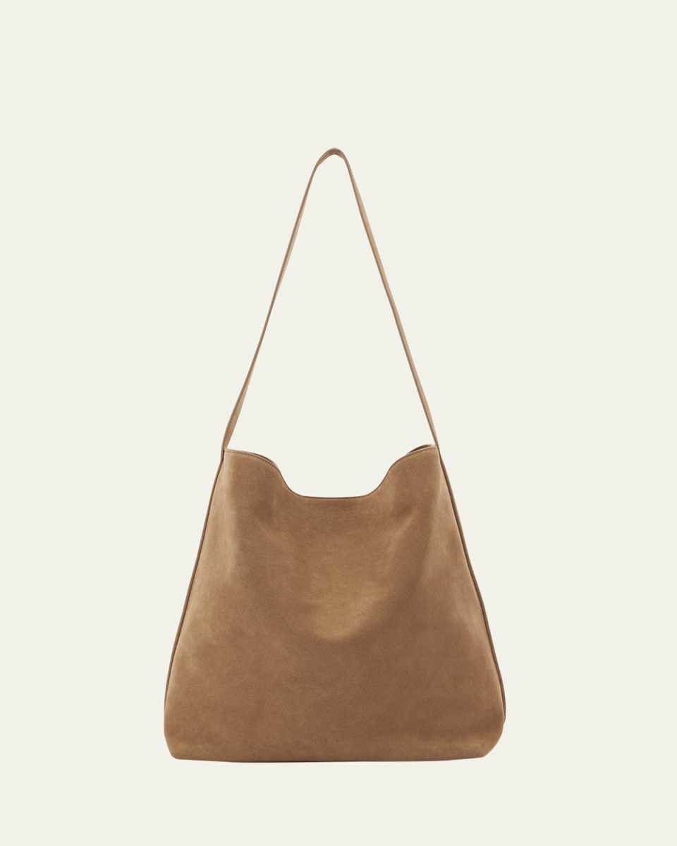 Sac Supple Calfskin Suede Tote Bag